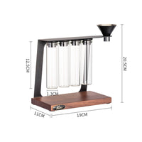 Coffee Bean Test Tube Rack Airtight Seal for Kitchen Counter, Cafe, Baristas
