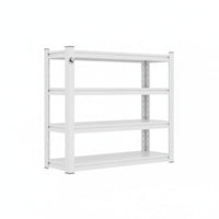 1 Adjustable Freestanding Shelving Unit Heavy Duty Metal Rack Utility Shelf Five-tier Storage Rack Durable Carbon Steel Suitable for Kitchen Workshop Warehouse Household Commercial