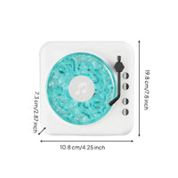 Retro Music Player Tabletop Turntable-Style Speaker Vintage for Desk