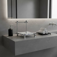 Acrylic Paper Towel Stand Compact Countertop Napkin Holder Modern Design