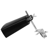 6-Inch Cowbell with Stand and Clamp, Percussion Accessory, Adjustable Metal Cowbell