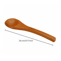 Sauna Ladle Wood Long Handle Sauna Spoon Heat-Resistant Wooden Water Ladle for Bathhouse, Steam Bath, Spa