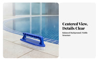 Pool Wall Brush Wide Rectangular Head Handheld Pool Cleaning Brush