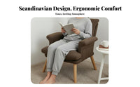 Revolving Armchair with Footrest Adjustable Recline Recliner with Footrest Reclining Function Modern Aesthetic