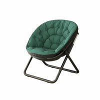 Cushioned Saucer Chair Foldable Design Indoor Seating No Assembly Required