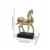 Abstract Horse Sculpture Detailed Sculpting Horse Sculpture Sleek Finish for Entryway, Bookshelf, Desk