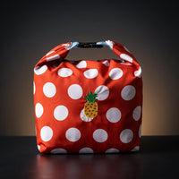 Makeup Bag and Insulated Lunch Bags for Women with Drawstring, Waterproof Cool Bag for Food, Foldable Picnic Storage Bag, Polyester 20*14*28cm