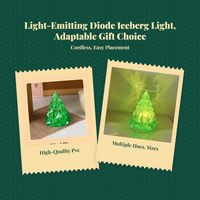 Crystal LED Night Light, portable, warm glow
