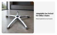 Curved Arms Five-Leg Chair Base Reinforced Office Chair Base Stable