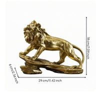 Resin Lion Figurine Ornamental Ornament Collectible