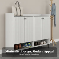 Tilting Drawer Shoe Cabinet Modern design Home Furniture Space-Saving Hidden Storage for Families, Homeowners