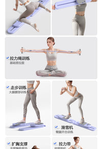 Multi-functional Split Fitness Board for Home Abdominal Training, Pilates, Leg Exercise, Skiing