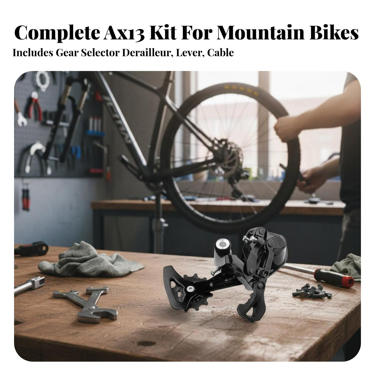 3x13 Speed Cycle Groupset Aluminum Alloy Construction Mountain Bike Gear Selector Kit Mountain Cycle Derailleur and Gear