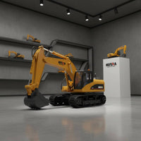 RC Digger Toy 360° Rotation Alloy Digger Toy Lights and Sounds for Outdoor