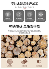 木质餐具收纳盒分隔式刀叉筷子放置盒筷子笼 派对餐具分类存储盒