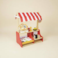 wooden burger shop Playset  Realistic Pretend Sandwich Stand Educational Pretend Play Food Accessories for Kids