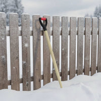 D-Shaped Grip Spade Handle Long-Lasting Wooden Shaft Polished Finish