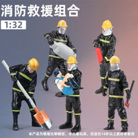 1:32 Firefighter Miniature Resin Figure Model