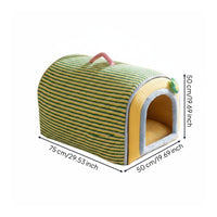 Pet Tunnel Bed Heatedcat Hideaway Soft Pet House for Bedroom
