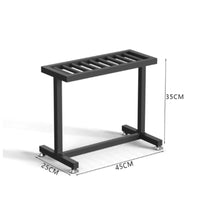 10-Slot Pickleball Paddle Rack Metal Desktop Pickleball Paddle Holder Black