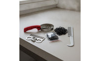 5 Pieces Horse Grooming Kit with Sweat Fine-Toothed Horse Comb Set with Hair Bands Metal for Riders, Barn, Stable