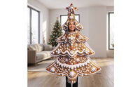 Gingerbread Tree Costume Cute Christmas Tree Costume Creative Apparel for Holiday Photoshoots, Stage Performances