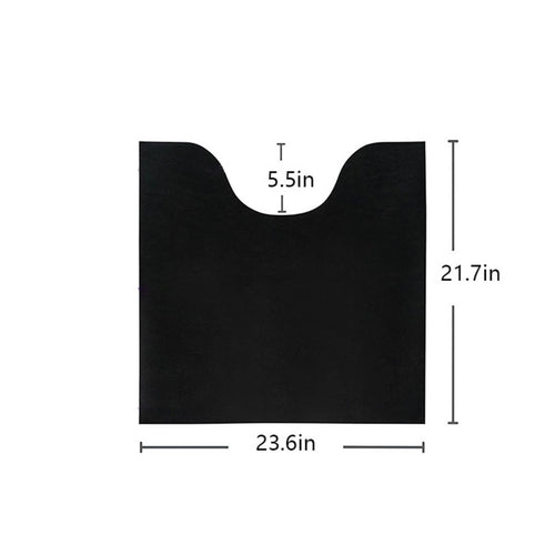 6 Pieces U-Shaped Toilet Mat Reusable Washable Toilet Floor Mat Trim to Fit