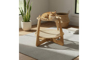 Wooden Cat Hammock Bed All Season Use Double Layer Cat Bed Breathable Animal Lounging Area for Cats, Kittens, Summer, Indoor