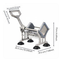 Consistent Strips French Fry Cutter Heavy-Duty Metal Body Potato Cutter Easy Clean for Restaurant