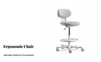 Adjustable Guitar Chair with Footrest Space-Saving for Music Practice, Teenagers