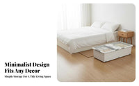 Rolling Underbed Drawer With casters Flat Rolling container slimline Design
