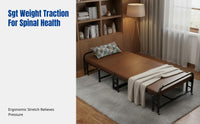 Folding Bed, Office Nap Cot, Portable Recliner for Home or Hospital