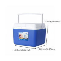 Insulated Container Leak-Resistant Portable Ice Chest Large Capacity Car Travel Insulated Container for Camping, Fishing
