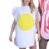 Halloween Couple Breakfast Food Costume Set for Adults, Egg Bacon Theme