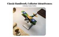 1/72 Historic Plane Model Pre-Assembled Historic Biplane Period Biplane Detailed Diecast Alloy Airplane Model