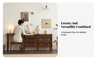 Retractable Dressing Table with Cabinet expandableable Design Bedroom Furniture