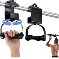 2 Pieces Ergonomic Rotating Grip High Load Capacity Cable Machine Handle Sweat-Resistant Lat Pulldown Attachment for Men, Gym, Weight Training