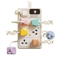 Power Strip Toy Light-up Toy Power Strip Interactive Busy Board for Young Children, Preschoolers, Early Learning