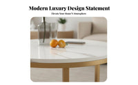 2 Pieces Round Nesting Table Set Modern Minimalist Cylindrical Nesting Stands Light Luxury modern designSaving for Small areas