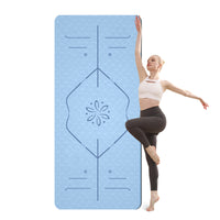 Non-Slip TPE Yoga Mat 10mm Thick Fitness Mat for Home Soundproofing Shock Absorption Jogging Dance Customizable