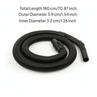 Threaded Hose with Handle Black Accessory Compatible for Home Cleaning