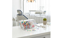 Side Slots Acrylic Oral Storage Holder Hinged Lid Ligature Loop Holder 3.8 Mm Thick Orthodontic Chain Box Transparent