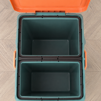 Trash Can 45L 39L Trash Can with Lid 2-stage Sorting Caster-equipped Kitchen Use 39L Dustbox