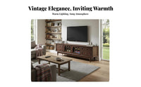 Multi-Drawer Credenza French Country design Storage Cabinet Vintage Design Household Furniture for Homeowners, Renters, Living Room, Entryway, Bedroom