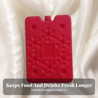 Reusable Ice Pack Leak-Resistant Reusable Freezer Brick Chiller Freezing Block for Athletes, Nursing Parents, Travel, Camping