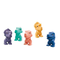 5 Pieces Textured Dinosaur Figure Soft Baby Dinosaur Toy Easy-to-Grip Sensory for Babies, Nursery, Bath Time