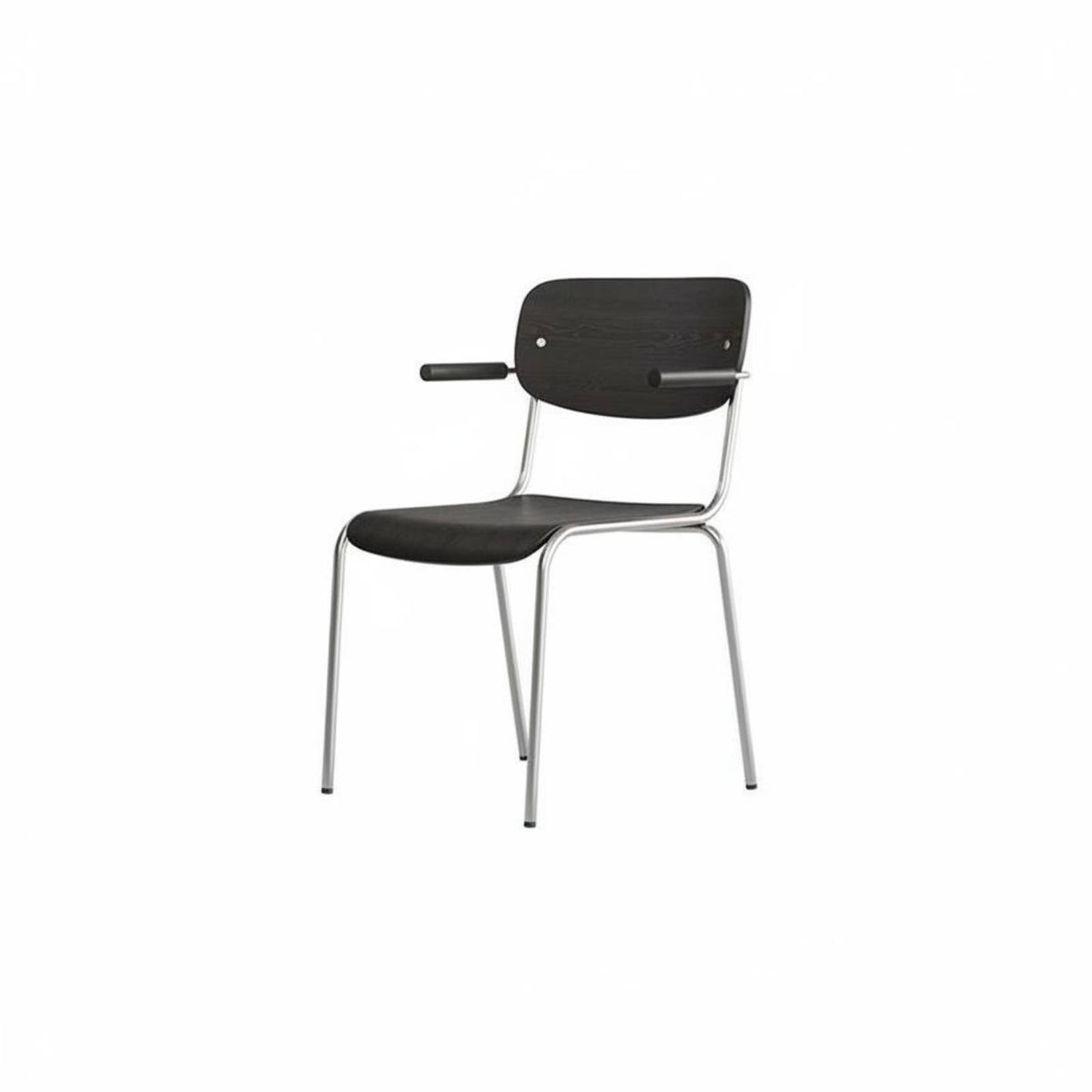 Stackable Woven Chair Minimalist Design Armchair with Armrests Mid-20th-Centuryera Modern Design for Homeowners, Adults, Kitchen