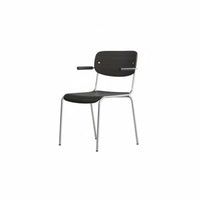 Stackable Woven Chair Minimalist Design Armchair with Armrests Mid-20th-Centuryera Modern Design for Homeowners, Adults, Kitchen