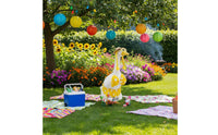 Polkas Dot Goose Ornament Hawaiian Theme Goose Costume Decor Cute Dress-Costume Design Outdoor Animal Decoration for Patio