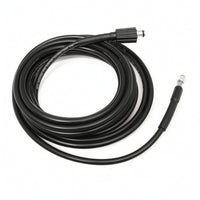 Braided Pressure Washer Hose with M22 Fittings Anti-Kink Power Washer Hose with M22 Fittings Flexible Reinforced for Homeowners, Car Detailers, Driveway Cleaning